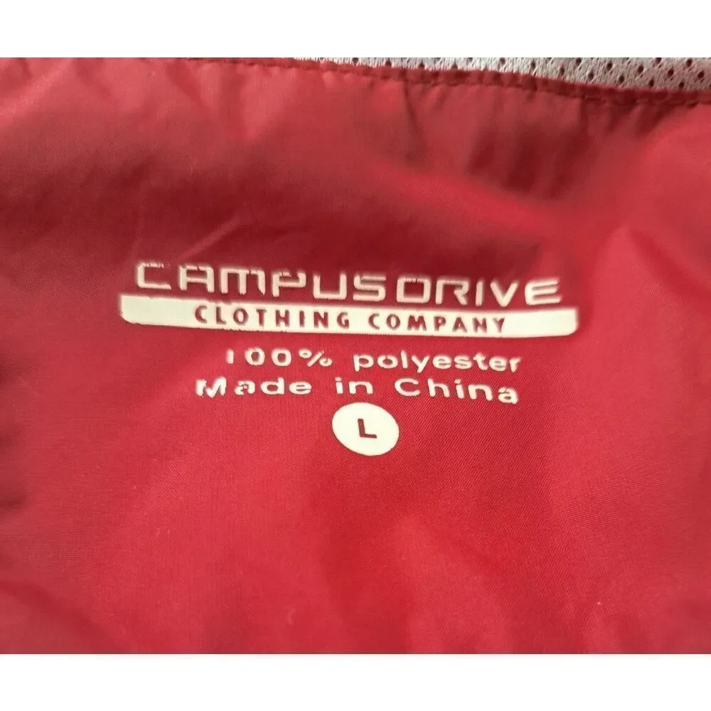 Campus Drive USC Trojans Jacket Size  Medium Burgundy White‎ Vintage Full Zip